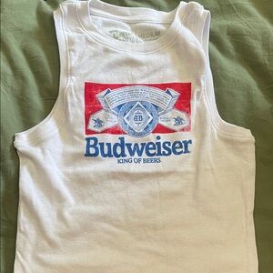 Budweiser Tank Top in Red and Blue
